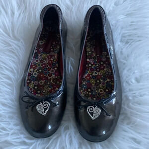 Brighton Julie Grey Metalic Ballet Flats  Size 7.5M